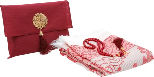 Miniatura 9 de Prien Alfombra de oración musulmana con Tasbih y bolsa portátil, regalo musulmán para mujeres y hombres, caja islámica Mubarak, juego de regalos