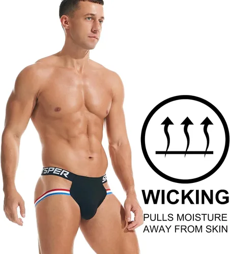 Miniatura 101 de SKYSPER Jock Strap Athletic Supporter para hombres Sexy Jockstrap Ropa interior masculina