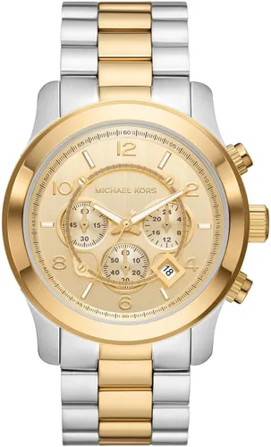 Miniatura 6 de Michael Kors Runway - Reloj cronógrafo de acero inoxidable para hombre con correa de acero o silicona