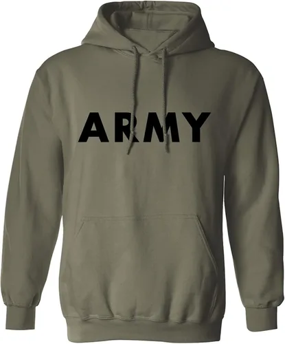 zerogravitee Sudadera con capucha ARMY en verde militar