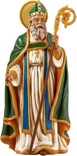 Avalon Gallery Figura de santos católicos, estatua religiosa de la colección Toscana, 8 pulgadas de alto, San Patricio