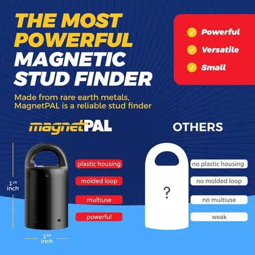 Miniatura 6 de MagnetPal Paquete de 6 imanes de neodimio antioxidante de alta resistencia, lo mejor para buscador de pernos magnéticos/organizador de llaves, uso