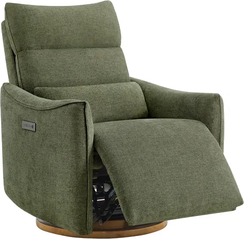 Miniatura 13 de CHITA Silla reclinable giratoria, reclinable mecedora eléctrica para cuarto de bebé, con reposacabezas eléctrico ajustable, certificado FSC, base