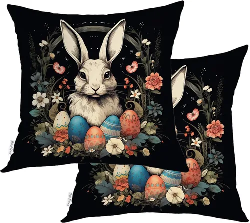 Miniatura 42 de Fundas de almohada con diseño de pinos y pájaros, bayas rojas, hojas de acebo, fondo beige, funda de cojín de mezcla digital, funda de almohada