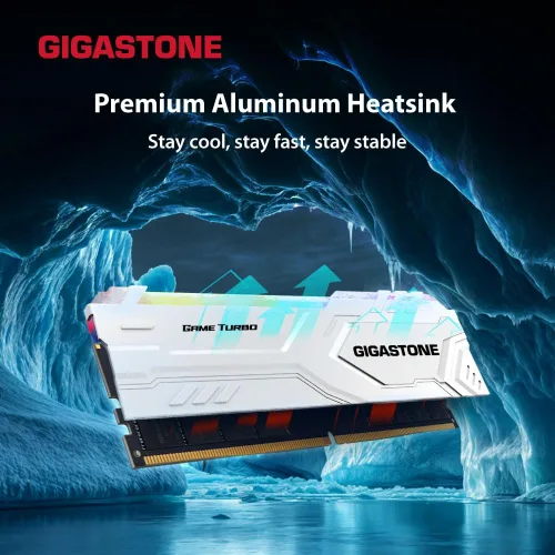 Miniatura 3 de 【RAM DDR5 RGB】 GIGASTONE Game Turbo Kit de 32 GB (2 x 16 GB) DDR5 6400 MHz PC5-51200 CL40-40-40-84 Intel XMP 3.0 AMD Expo 1.35V UDIMM 288 Pin sin