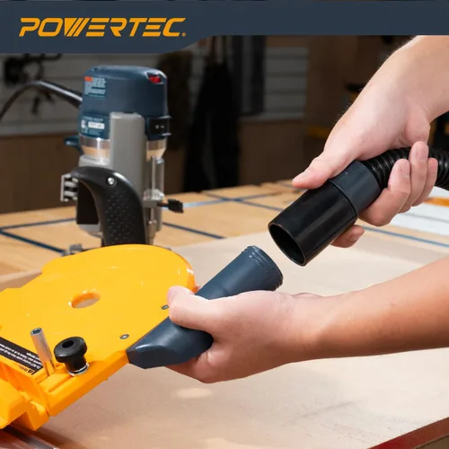 Miniatura 4 de POWERTEC 70296 Reemplazo del adaptador de manguera atornillada, adaptador de manguera roscada de 1-1/2 pulgadas para kits de montaje POWERTEC 70175