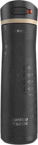 Miniatura 7 de Contigo Ashland 2.0 - Botella de agua a prueba de fugas con bloqueo de tapa y popote inclinado, apta para lavavajillas, tapa intercambiable, 24 Azul