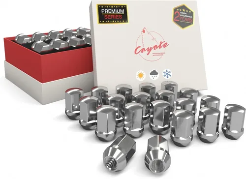 Miniatura 8 de Wheel Accessories Parts 20 tuercas de llanta M14x1.5 14x1.5 rosca OEM estilo fábrica 1.65" largo negro 7/8" 0.866 in hexagonal para Jeep Wrangler
