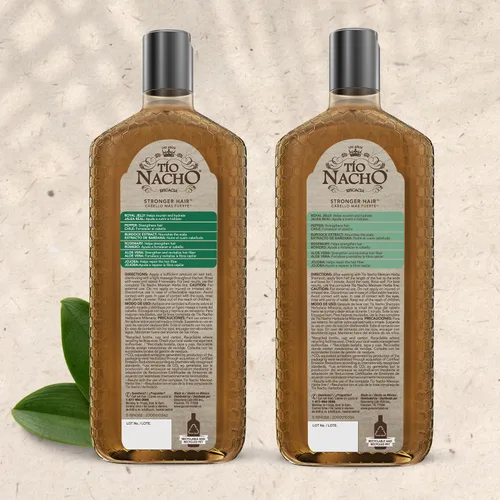 Miniatura 10 de Set de Champú y Acondicionador Anti-Caída de Pelo Tío Nacho con Hierbas Mexicanas, Jalea Real y Extracto de Romero, Rutina Fortalecedora y Nutritiva