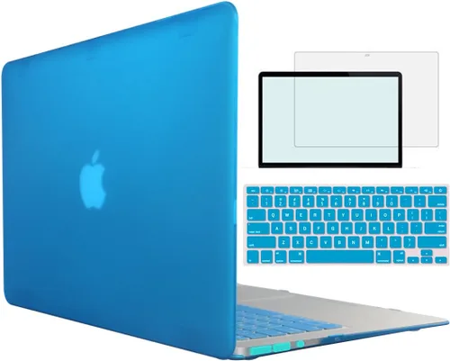 Miniatura 20 de Compatible con MacBook Air 1369 A1466 versión 2010-2017, carcasa rígida de plástico 4 en 1 con protector de pantalla de teclado compatible con Apple