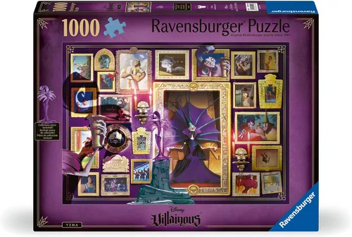 Miniatura 2 de Disney Villainous: Yzma and Figurine - Rompecabezas de 1000 piezas para adultos, cada pieza es única, la tecnología Softclick significa que