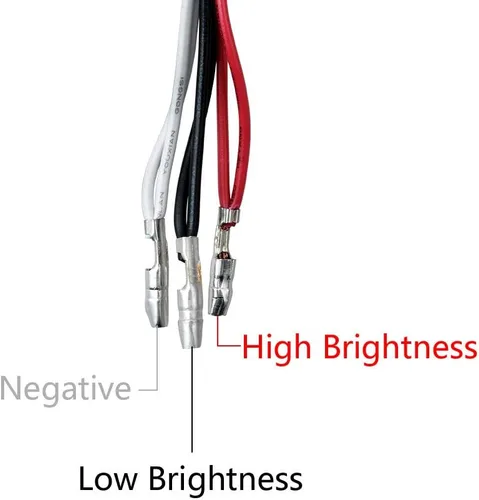 Miniatura 4 de 4 piezas de luces de parada y cola redondas de doble cara con 42 LED, rojas, y lámpara de estacionamiento y señal de giro trasera ámbar, compatibles
