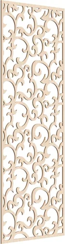Miniatura 96 de Wheatland Paneles de pared decorativos de madera con calado, 9 3/8 pulgadas de ancho x 24 3/8 pulgadas de alto x 1/4 de alto, nogal