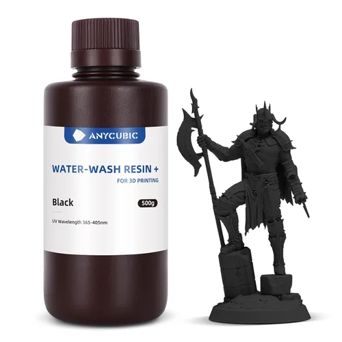 Miniatura 11 de ANYCUBIC Resina de impresora 3D lavable al agua 2.0, resina 3D de alta precisión de 405 nm, resina de fotopolímero de baja contracción para Gris