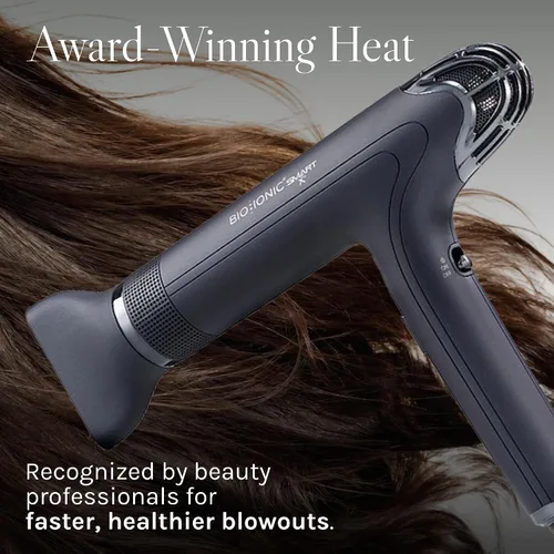 Miniatura 7 de Bio Ionic SMART-X Secador de Cabello con Difusor, Secador de Soplo de Alta Eficiencia con 3 Ajustes de Calor y 3 Ajustes de Velocidad, Seca