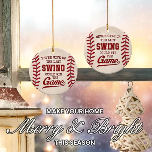 Miniatura 6 de Adornos de Navidad de béisbol 2025 para jugadores, equipo, amigos, regalos ideales para niños que aman el béisbol, regalos para fanáticos