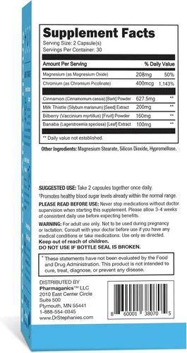 Miniatura 8 de Dr. Stephanie's Bundle Pack - Soporte 24 horas + bloqueador de carbohidratos y azúcar - Suplemento diario