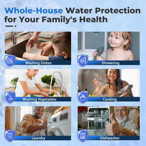 Miniatura 5 de iSpring Sistema de Filtro de Agua para Toda la Casa Protección Definitiva contra PFAS, Incrustaciones y Metales Pesados Elimina hasta el 99% de PFOA