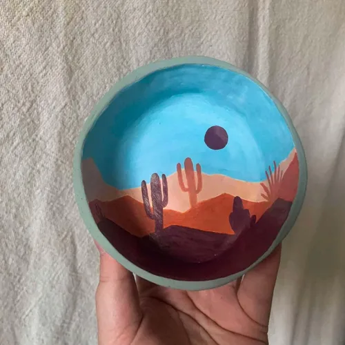 Sculpd Juego de bolígrafos de pintura acrílica metálica, tonos terracota, puntas finas de primera calidad para pintar cerámica, madera, cartón,