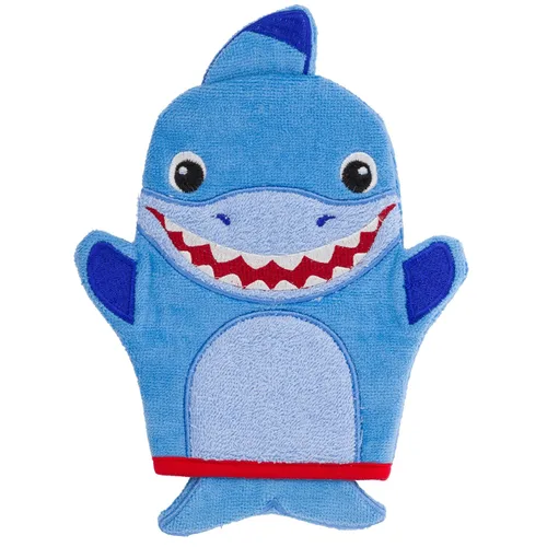 Stephen Joseph Manoplas de baño para niños, tiburón Tiburón azul oscuro