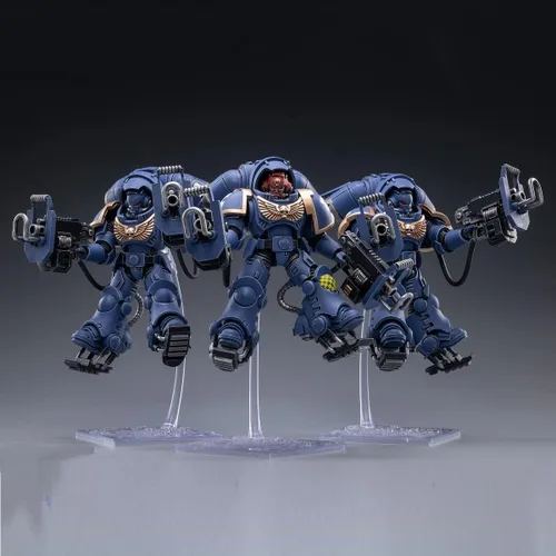 Miniatura 9 de Pipigirl Figuras de acción de soldado de licencia genuina 1/18, kits de modelos de guerrero extremo militar militar de 4 pulgadas Ultramarino