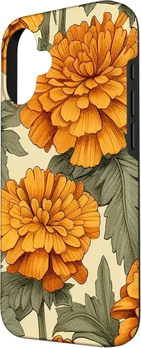 Miniatura 2 de Watercolor Marigold Flower Case for iPhone 16