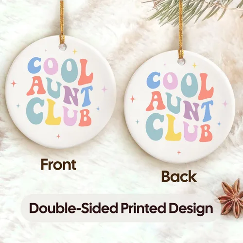 Miniatura 3 de NewEleven Regalos para tía de sobrina, sobrino para tía, hermana - Anuncio de tía, ascendida a tía, mejor regalo de tías de la historia - Adorno