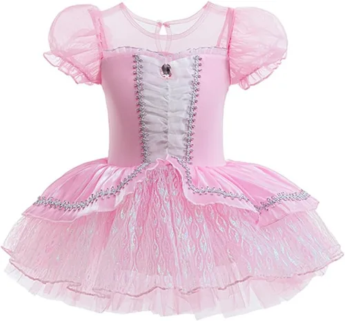 Miniatura 12 de MYRISAM - Maillots de princesa para niñas, tutú de ballet, vestido de bailarina con falda, para cumpleaños, fiesta elegante, disfraces de Halloween