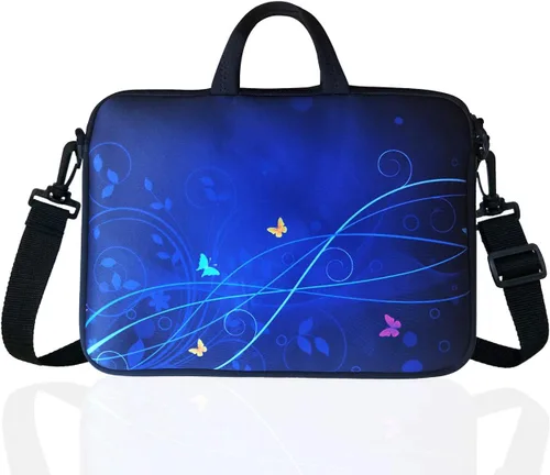 Funda de neopreno para portátil de 14 pulgadas para portátil/Chromebook de 13, 13, 3, 14, 14, 14,1 pulgadas (azul)