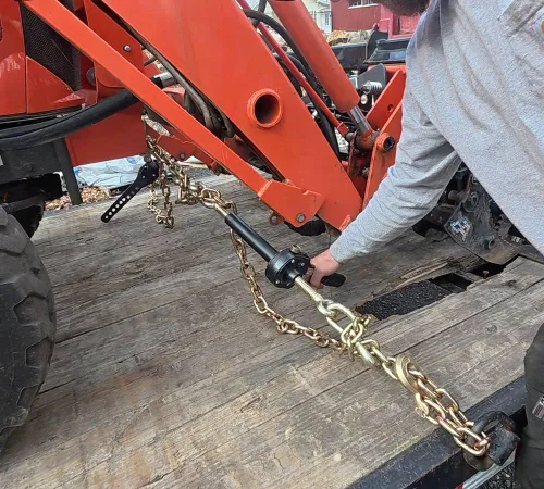 Miniatura 9 de Mytee Products Paquete de 4 cadenas de 3/8 pulgadas x 6 pies de grado 70 con ganchos de agarre de horquilla, cadena de remolque de transporte G70, 4