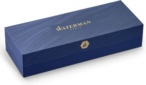 Miniatura 7 de Pluma estilográfica Waterman Carene Deluxe con punta mediana de oro macizo y tinta azul (S0699940), ámbar (Marine Amber)