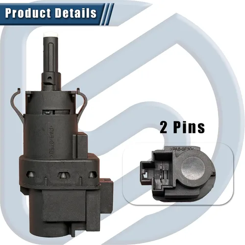 Miniatura 2 de Nuevo interruptor de luz de freno compatible con Ford Fiesta 1.6L (2006-2019), Escape, Explorer, Volvo S60/S80/XC60, Land Rover, Jaguar