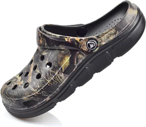Miniatura 17 de PIMIO Zuecos de jardín para mujeres y hombres, zapatos de trabajo sin cordones con soporte de arco, zapatos de agua de secado rápido para mujeres