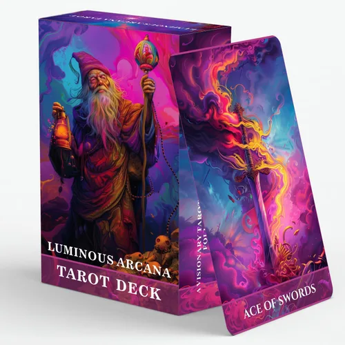 Miniatura 10 de Heartstring Oracle Cards, Twin Flame Love Oracle Cards, Oracle Deck y cartas de tarot para principiantes, 56 cartas con una guía detallada