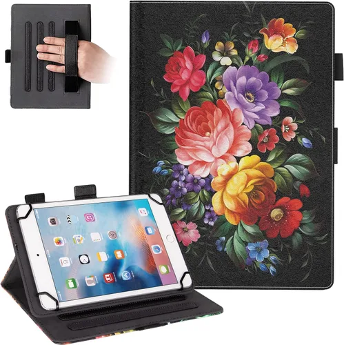 Miniatura 32 de Dteck Funda universal (9.6" a 10.5") - Funda plegable de cuero con tapa para tableta Android 10 10+ pulgadas/Samsung Galaxy Tab 9.6 9.7 10.1 10.4