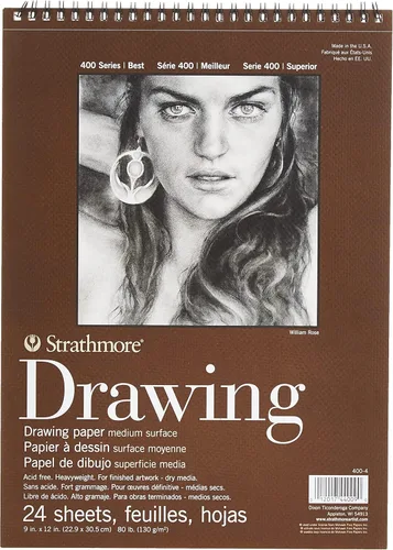 Miniatura 5 de Strathmore Bloc de papel de dibujo reciclado encuadernado con alambre 9 x 12 pulgadas - 80 libras, 24 hojas -62443900
