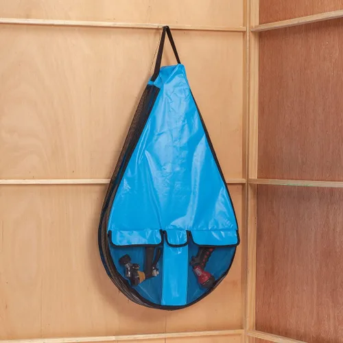 Miniatura 4 de Bolsa de almacenamiento para manguera de jardín, fabricada con PVC impermeable y poliéster, almacenamiento y organización al aire libre, mide 36 1/2