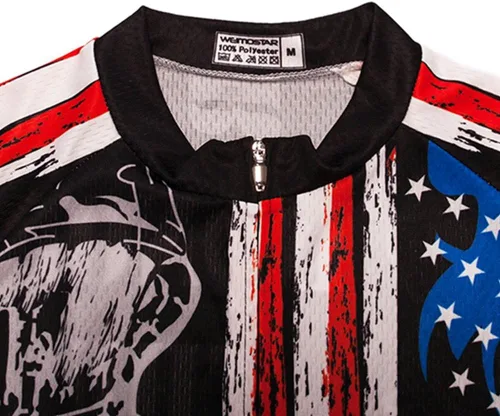 Miniatura 3 de Weimostar Camiseta de ciclismo de manga corta para hombre, transpirable, con bolsillos
