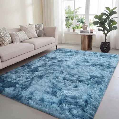 Miniatura 14 de Poboton Alfombras de área lavables a máquina de 8 x 10 pies para sala de estar, dormitorio, alfombra suave y esponjosa, alfombra de suelo