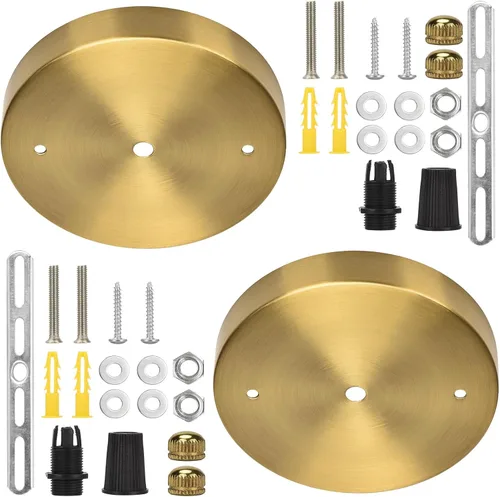 Sangle Sopffy Pendant Light Canopy Kit, 5 1/8 Inches Ceiling Lighting Canopy Kit with All Mounting Hardware Modern Chandelier Ceiling Plate Cover