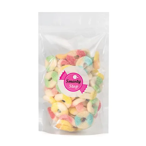 Miniatura 4 de Smarty Stop Mini anillos de gomita agria Candy GummiRoos (1 libra (paquete de 1), surtido)