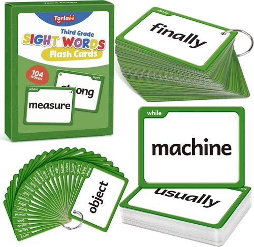Miniatura 14 de Torlam Tarjetas flash de palabras de vista y fonética para niños, aprender a leer dígrafos, mezclas CVC, sonidos de vocales largas, ortografía