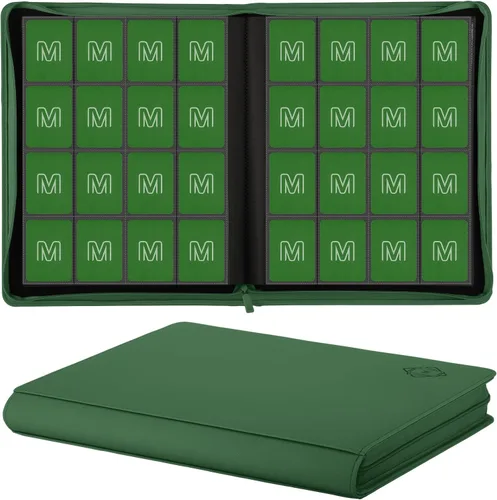 Miniatura 35 de Carpeta de Tarjetas Premium de 16 Bolsillos, Carpeta de Tarjetas de Intercambio Sostiene hasta 1000+ Tarjetas Álbum de Colección de Tarjetas 44 negro