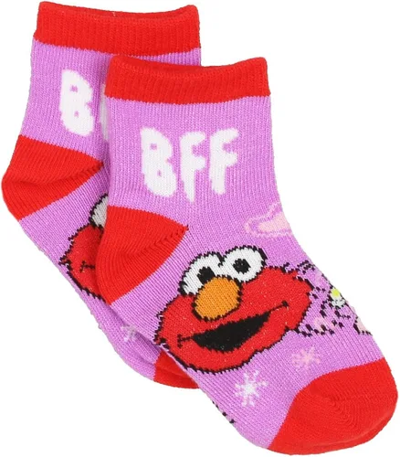 Miniatura 8 de Sesame Street Elmo Abby - Calcetines para niñas pequeñas, paquete de 6