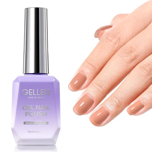 Miniatura 10 de GELLEN Gel constructor de uñas de grado de salón, 5 en 1, sin hema, gel constructor transparente para fortalecedor de ápice de uñas, 0.7 onzas Gel