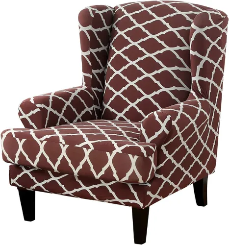 Miniatura 15 de GULI Wingback - Funda para silla de 2 piezas, fundas para silla de sillón, fundas de elastano para sofá, protector de muebles, lavable a máquina