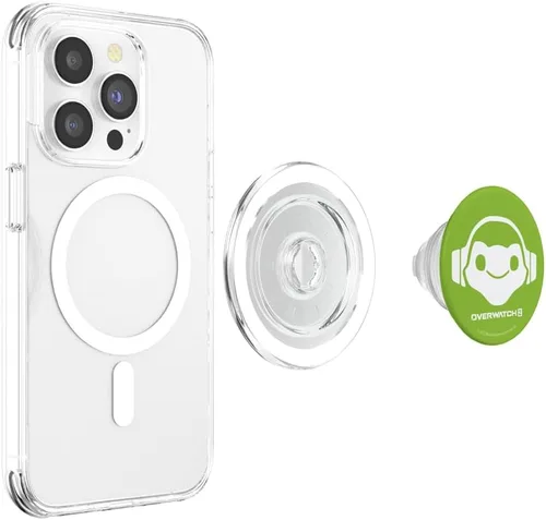 Miniatura 4 de Overwatch 2 Lúcio Green Frog Center Hero Icon PopSockets MagSafe PopGrip para iPhone