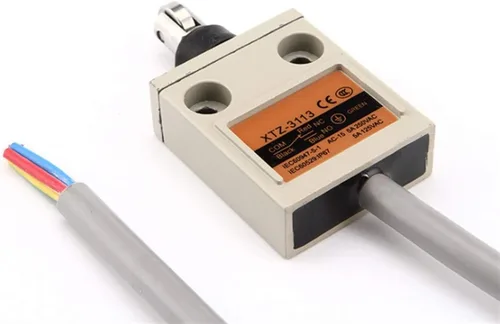 Miniatura 2 de TZ-3113 XTZ-3113 IP67 4Wire Roller Lever Plunger Limit Switch SPDT NO+NC Copper Wire 3 Meter