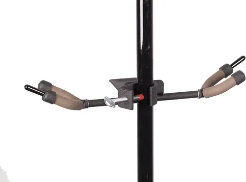 Miniatura 2 de String Swing Colgador de violín para soporte de micrófono con soporte de arco para dos violines o violas BCC04TWN-V