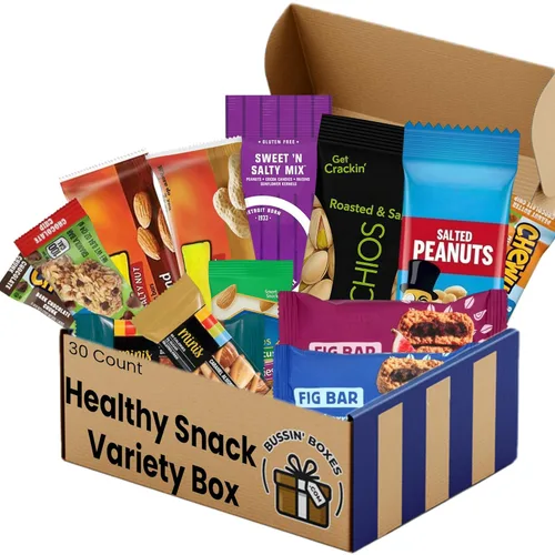 Caja de aperitivos saludables con aperitivos envueltos individualmente, paquete variado para adultos, oficina, escuela y viajes, caja de aperitivos
